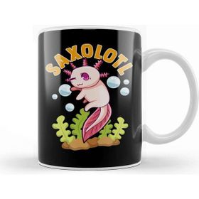 Baskı Dükkanı Cute Funny Saxolotl Adorable Axolotl Playing Sax Kupa