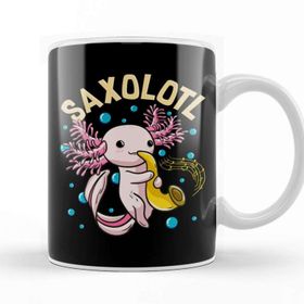 Baskı Dükkanı Cute Funny Saxolotl Adorable Axolotl Playing Sax Kupa