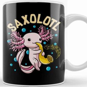 Baskı Dükkanı Cute Funny Saxolotl Adorable Axolotl Playing Sax Kupa