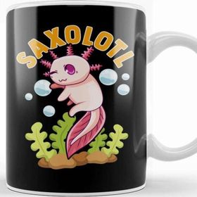 Baskı Dükkanı Cute Funny Saxolotl Adorable Axolotl Playing Sax Kupa
