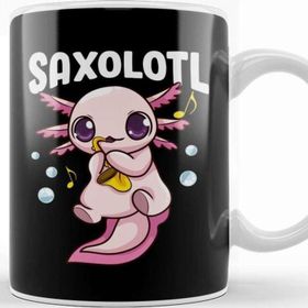Baskı Dükkanı Cute Funny Saxolotl Adorable Axolotl Playing Sax Kupa