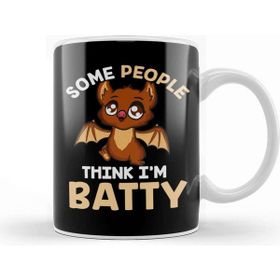 Baskı Dükkanı Cute Funny Some People Think Im Batty Bat Pun Kupa