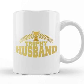 Baskı Dükkanı Cute Funny Trophy Husband Proud Wife Kupa