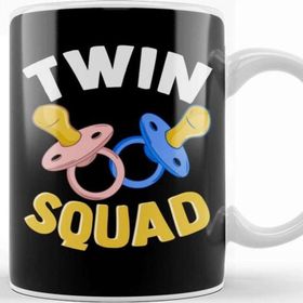 Baskı Dükkanı Cute Funny Twin Squad Twinning Baby Pacifiers Kupa