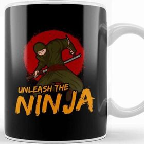 Baskı Dükkanı Cute Funny Unleash The Ninja For Ninja Lovers Kupa