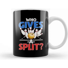 Baskı Dükkanı Cute Funny Who Gives A Split Pun Bowler Kupa