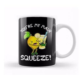 Baskı Dükkanı Cute & Funny You're My Main Squeeze Lemonade Pun Beyaz 330 ml Porselen Kupa Bardak