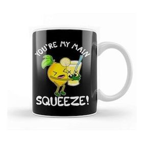 Baskı Dükkanı Cute & Funny You're My Main Squeeze Lemonade Pun Beyaz 330 ml Porselen Kupa Bardak