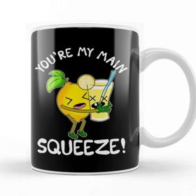 Baskı Dükkanı Cute & Funny You're My Main Squeeze Lemonade Pun Beyaz 330 ml Porselen Kupa Bardak