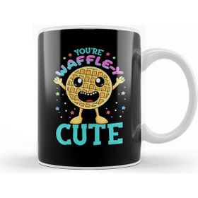 Baskı Dükkanı Cute & Funny You're Waffle Y Cute Waffle Pun Beyaz 330 ml Porselen Kupa Bardak
