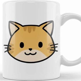 Baskı Dükkanı Cute Ginger Cat Eddie the Ginger Kedi Kupa