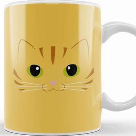 Baskı Dükkanı Cute Ginger Cat Ginger Stripped Cat Kupa