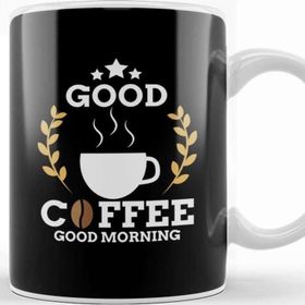 Baskı Dükkanı Cute Good Coffee Good Morning Caffeine Addicts Kupa