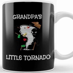 Baskı Dükkanı Cute Grandpa S Little Tornado Kids Kupa