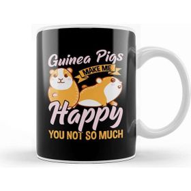 Baskı Dükkanı Cute Guinea Pigs Make Me Happy You Not So Much Kupa