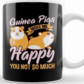 Baskı Dükkanı Cute Guinea Pigs Make Me Happy You Not So Much Kupa