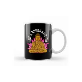Baskı Dükkanı Cute Have a Buddhaful Day Buddhist Meditating Kupa