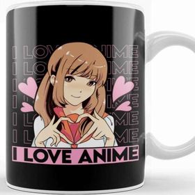 Baskı Dükkanı Cute I Love Anime Girl Japanese Kawaii Obsessed Kupa