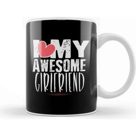 Baskı Dükkanı Cute I Love My Awesome Girlfriend Boyfriends Kupa