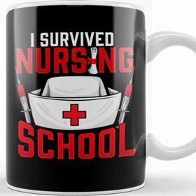 Baskı Dükkanı Cute I Survived Nursing School Rn Graduation Kupa