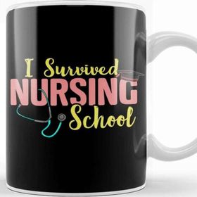Baskı Dükkanı Cute I Survived Nursing School Rn Nurse Graduation Kupa