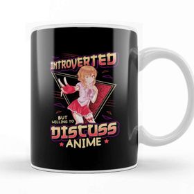 Baskı Dükkanı Cute Introverted But Willing to Discuss Anime Girl Kupa Bardak