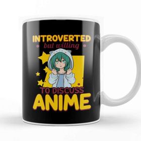 Baskı Dükkanı Cute Introverted But Willing to Discuss Anime Girl Kupa Bardak