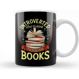 Baskı Dükkanı Cute Introverted But Willing to Discuss Books Kupa Bardak