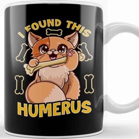 Baskı Dükkanı Cute Kitten I Found This Humerus Funny Cat Pun Beyaz 330 ml Porselen Kupa