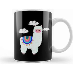 Baskı Dükkanı Cute Llama Clouds Cool Alpaka Present Kupa Bardak