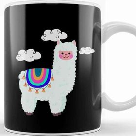 Baskı Dükkanı Cute Llama Clouds Cool Alpaka Present Kupa Bardak
