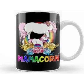 Baskı Dükkanı Cute Mamacorn Unicorn Mom Adorable Loving Mama Kupa Bardak