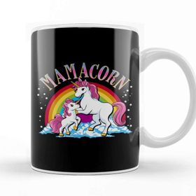 Baskı Dükkanı Cute Mamacorn Unicorn Mom Adorable Loving Mama Kupa Bardak
