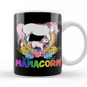 Baskı Dükkanı Cute Mamacorn Unicorn Mom Adorable Loving Mama Kupa Bardak