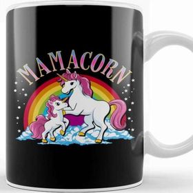 Baskı Dükkanı Cute Mamacorn Unicorn Mom Adorable Loving Mama Kupa Bardak