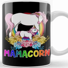 Baskı Dükkanı Cute Mamacorn Unicorn Mom Adorable Loving Mama Kupa Bardak