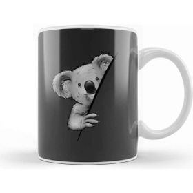Baskı Dükkanı Cute Marsupial Funky Koala Illustration Fancy Koalabear T Beyaz 330 ml Porselen Kupa
