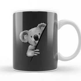 Baskı Dükkanı Cute Marsupial Funky Koala Illustration Fancy Koalabear T Beyaz 330 ml Porselen Kupa