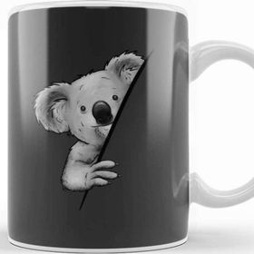 Baskı Dükkanı Cute Marsupial Funky Koala Illustration Fancy Koalabear T Beyaz 330 ml Porselen Kupa
