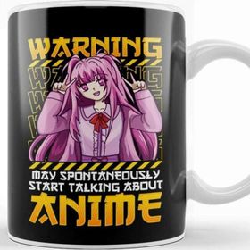 Baskı Dükkanı Cute May Spontaneously Start Talking About Anime Porselen Kupa
