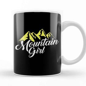 Baskı Dükkanı Cute Mountain Girl Hiking Hiker Adventure Nature Kupa Bardak