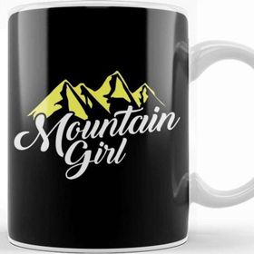 Baskı Dükkanı Cute Mountain Girl Hiking Hiker Adventure Nature Kupa Bardak