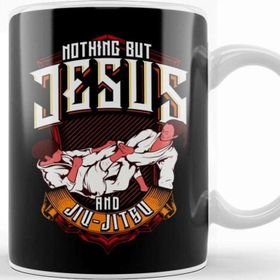Baskı Dükkanı Cute Nothing But Jesus And Jiu Jitsu Bjj Jiu Jitsu Kupa