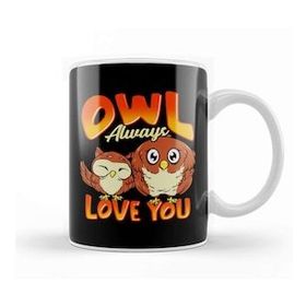 Baskı Dükkanı Cute Owl Always Love You Adorable Owl Pun Kupa Bardak