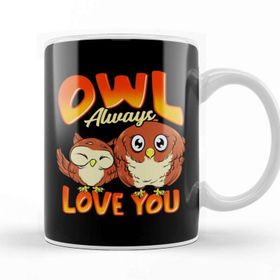 Baskı Dükkanı Cute Owl Always Love You Adorable Owl Pun Kupa Bardak