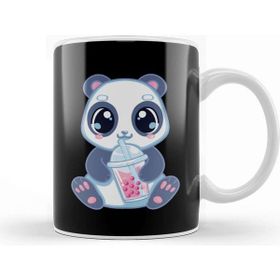 Baskı Dükkanı Cute Panda Boba Bubble Tea Panda Bear Boba Drink Kupa Bardak
