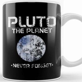 Baskı Dükkanı Cute Pluto The Planet Never Forget Distressed Kupa
