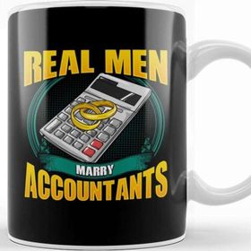 Baskı Dükkanı Cute Real Men Marry Accountants Funny Cpa Husband Kupa