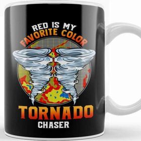 Baskı Dükkanı Cute Red Is My Favorite Color Tornado Chaser Kupa