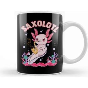 Baskı Dükkanı Cute Saxolotl Adorable Sax Playing Axolotl Pun Kupa